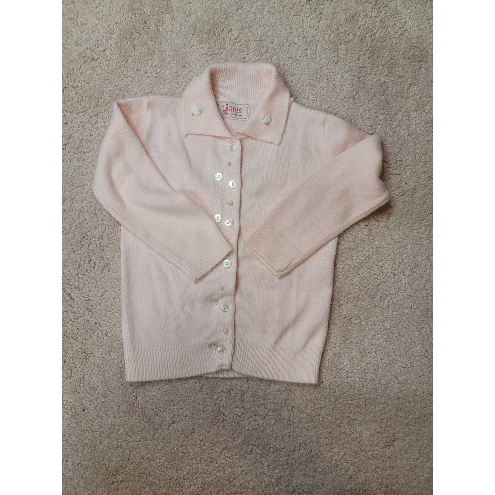 vintage NOS pink toddler sweater